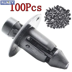 100Pcs Auto Fastener 7mm Hole Door Trim Panel Plastic Clips Rivets Retainer For Toyota Lexus Car Fender Bumper Car Styling
