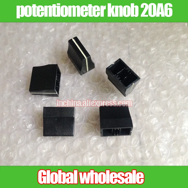 10pcs mixer fader potentiometer knob fader cap 20A6 handle width 8MM