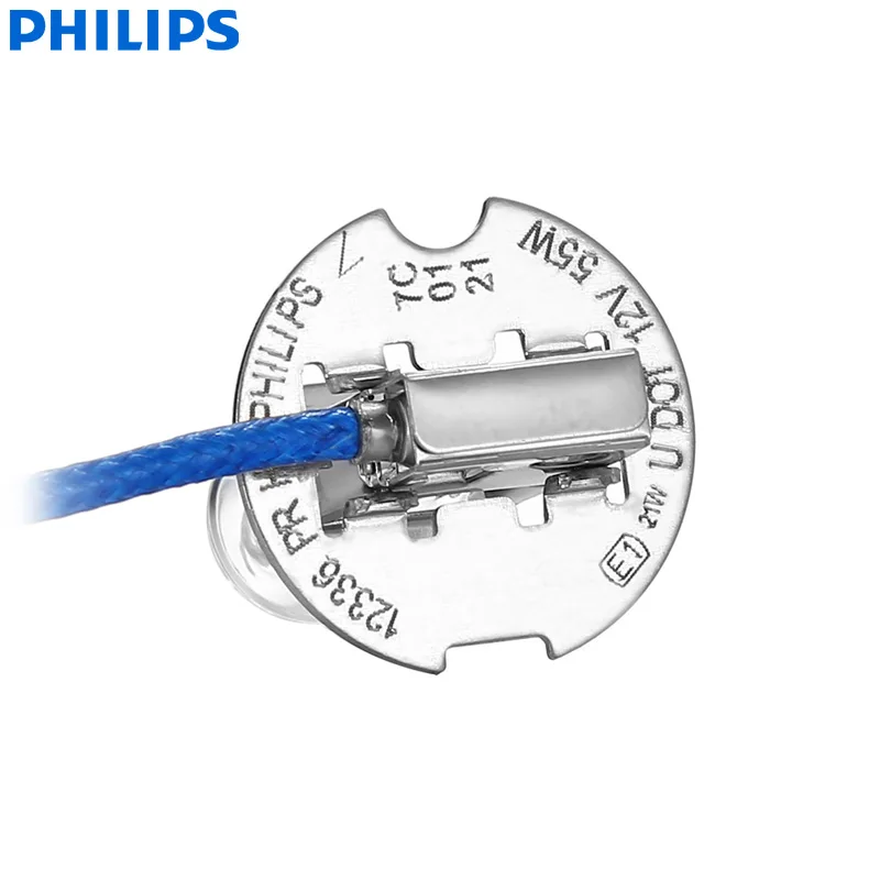 Philips Vision H3 12V 55W PK22s 12336PRC1 +30% More Bright Original Light Car Fog Lamp OEM Quality Auto Head Bulb (Single)