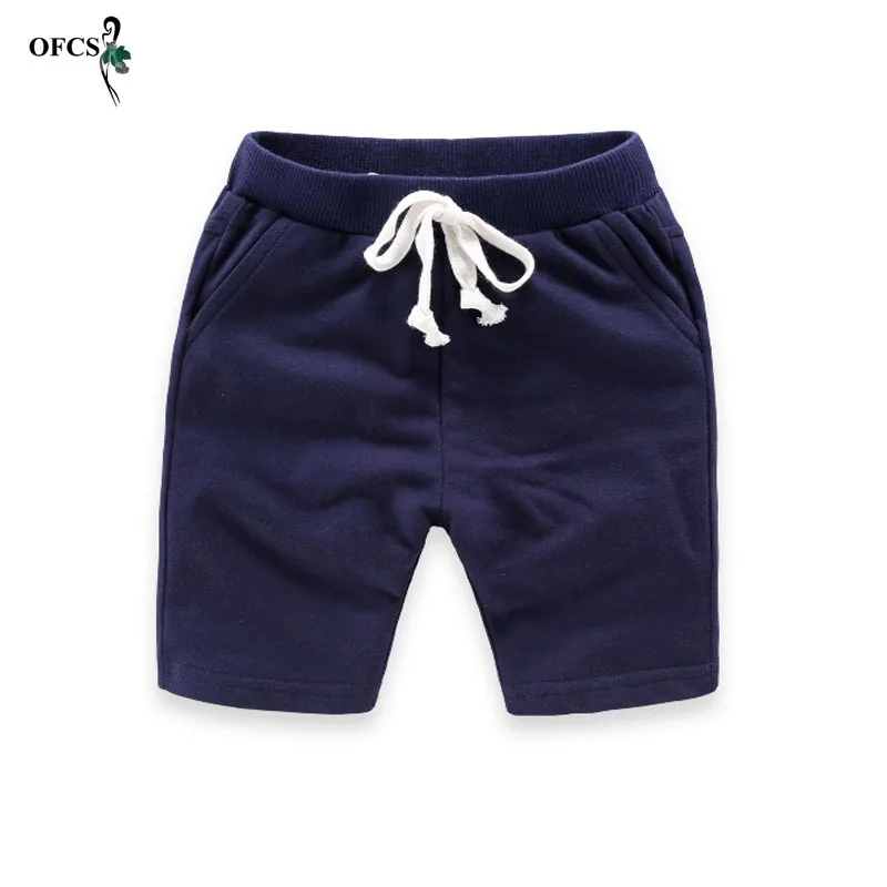 Hot Selling Children's Shorts Solid 8 Colors Kids Trousers Cotton Pants For Boys & Girls Summer Beach Loose Retail Shorts 80-150