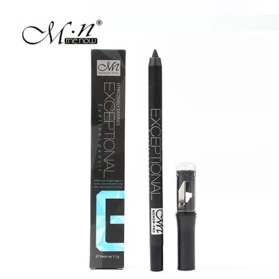 by DHL 200Pcs Hot Menow Brand Professional Makeup Black Eyeliner Long Lasting Waterproof Eyeliner With Sharpener Eyeliner Pencil