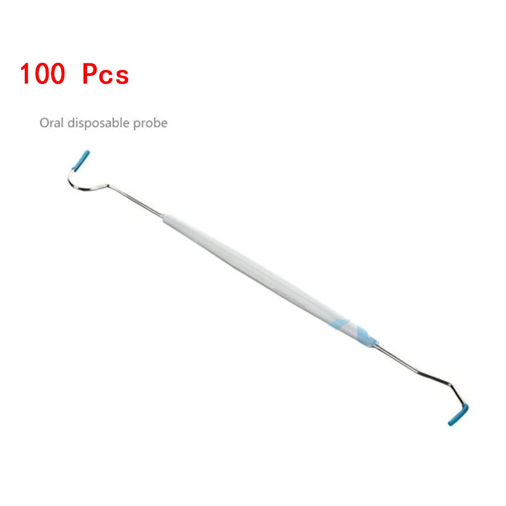 100pcs Oral Dental Material Dental Probe Dental Clinic Oral Instrument Disposable Tools