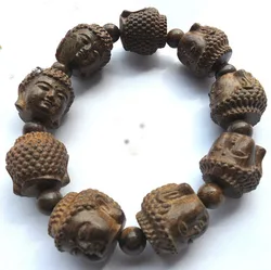 new wholesale carved Buddha head mala beads bracelet gifts for men friendship bracelets Religious bracelet good luck jewelry