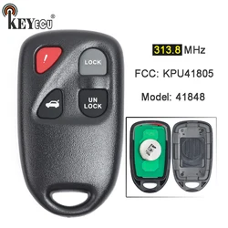 KEYECU 313.8MHz ID FCC: KPU41805 modello: 41848 sostituzione 3 + 1 4 pulsanti portachiavi a distanza per Mazda RX-8 2004 2005 2006 2007 2008