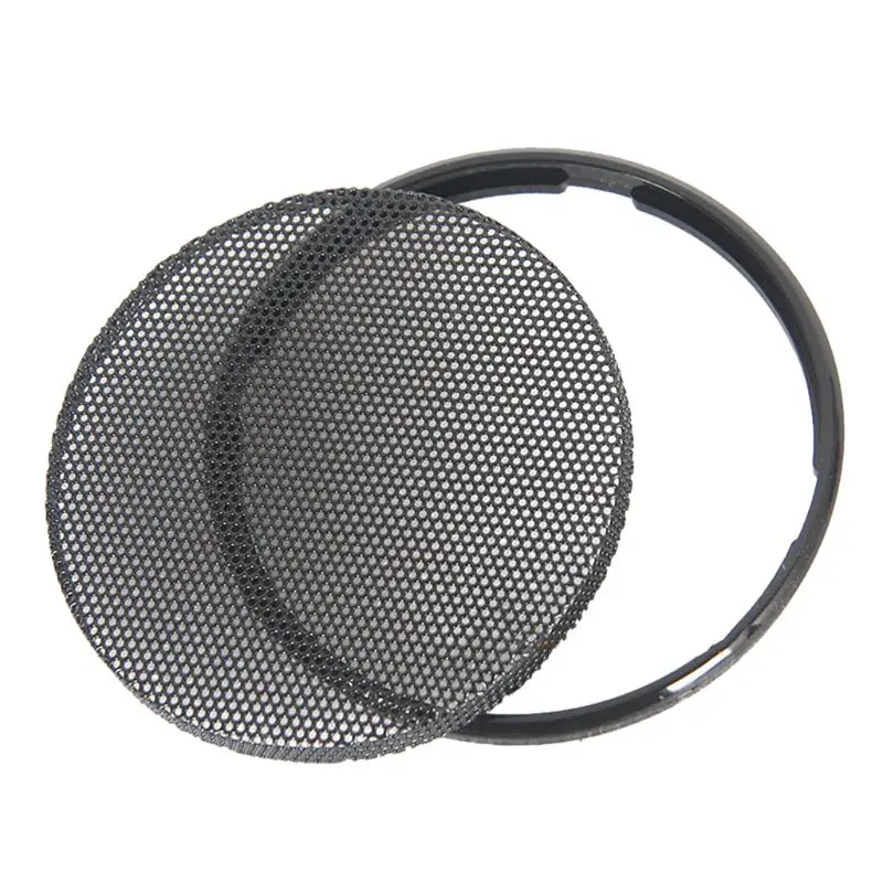 1/2/3/4/5/6 Inch Black Car Speaker Grill Mesh Round Horn Protective Cover Circle Enclosure Net DIY Decorative Accessories