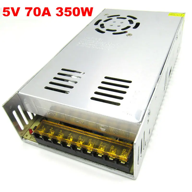 Switching mode 5V 70A 350W led power supply 5v LED driver AC-DC 5v drivers,AC 110V 220V to 5v lighting transformer for led light