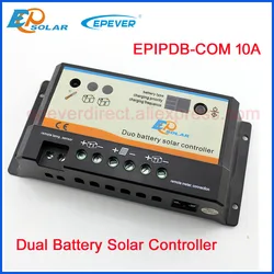 EPEVER PWM series solar controller Two Battery charger 12V 24V auto work EPsolar Dual battery charging system EPIP-COM 10A 10amp