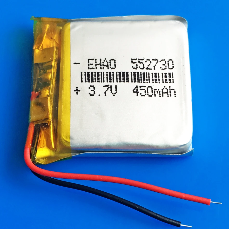 Lipo-充電式リチウムポリマー電池,3.7V, 450mAh,mp3,GPS, DVD, Bluetoothスピーカー,スマートウォッチ,レコーダー,カメラ,552730〜3ユニット