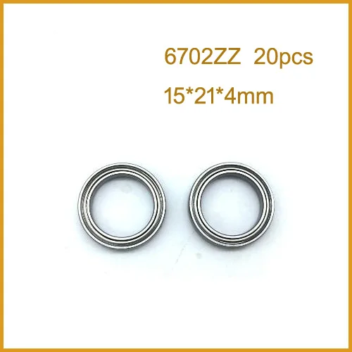 

Free shipping 20pcs free shipping The high quality of ultra-thin deep groove ball bearings 6702ZZ 15*21*4 mm