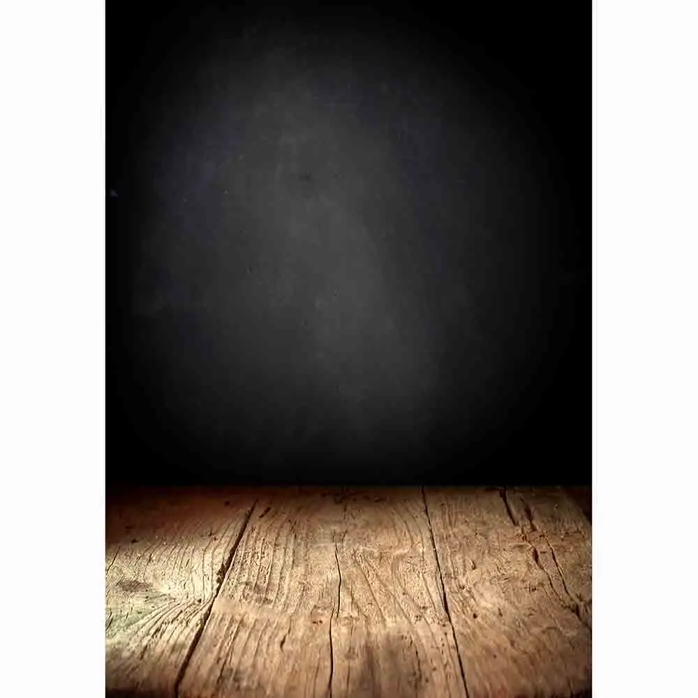 Allenjoy backdrop Wall-papers black wall brown wooden floor Halloween celebration photography backgrounds for photo studio