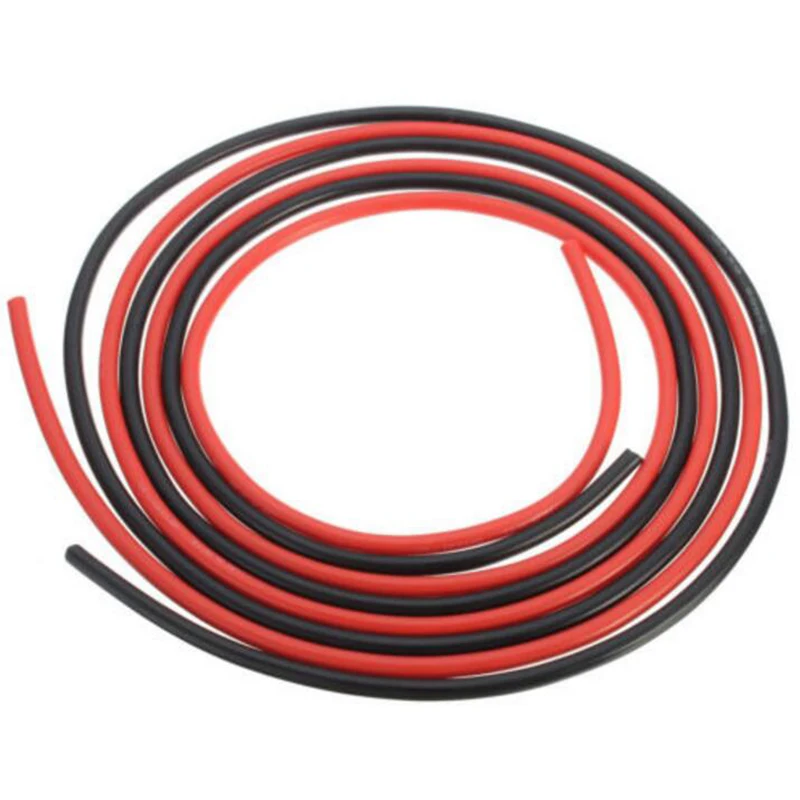 Aerops Red Black 8AWG 10AWG 12AWG 14AWG 16AWG 18AWG 20AWG 22AWG Silicon Wire Cable Heatproof Soft Wire for Toy Battery Connect