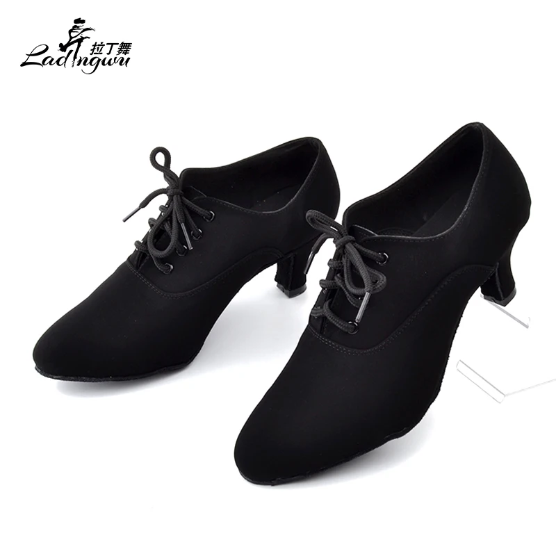 Ladingwu Neue Ballroom Dance Wettbewerb Schuhe Schwarz Für Frauen Weichen Boden Lehrer Tanzschuhe zapatos de baile latino mujer