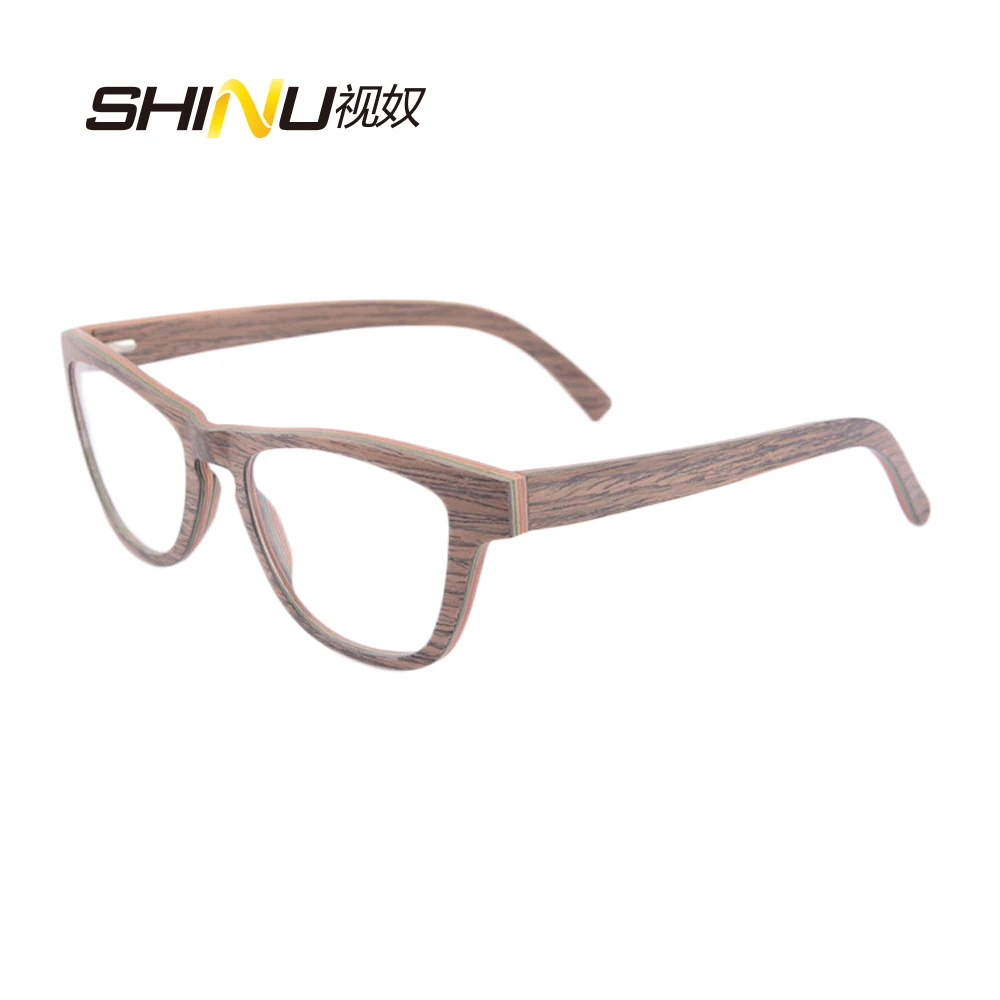 SHINU Brand eye glasses frames for women optical frame designer brand new wood frames womens eyewear glasses brand customized