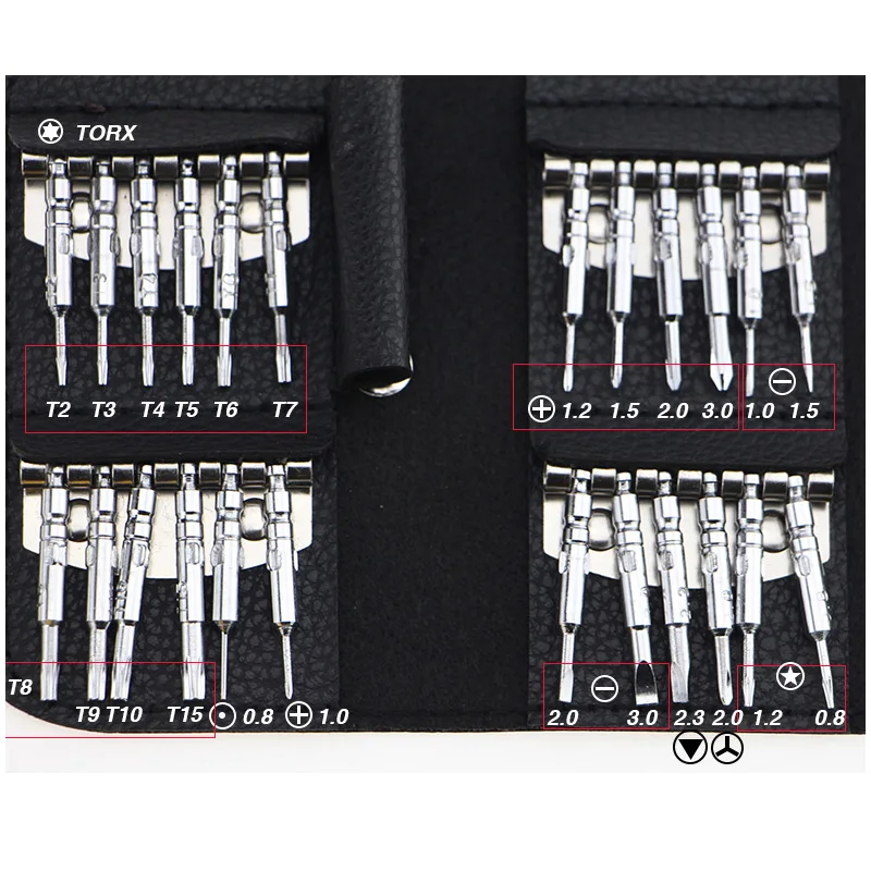 Free Shipping Crazy Sale 25 IN 1 Phone Repair Tool Screwdriver Set Precision Maintenance Portable Tools For Clock Watch