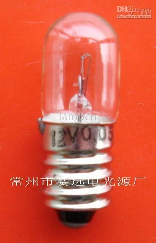 

e10 t10x28 12v 0.05a a108 miniature lamp sellwell lighting 2025-02