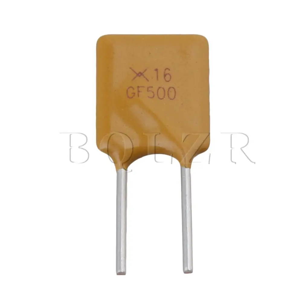 BQLZR 50Pcs Polimerico Resina PolySwitch Ripristinabili Fuse RUF500 Polyfuse 5A 16V
