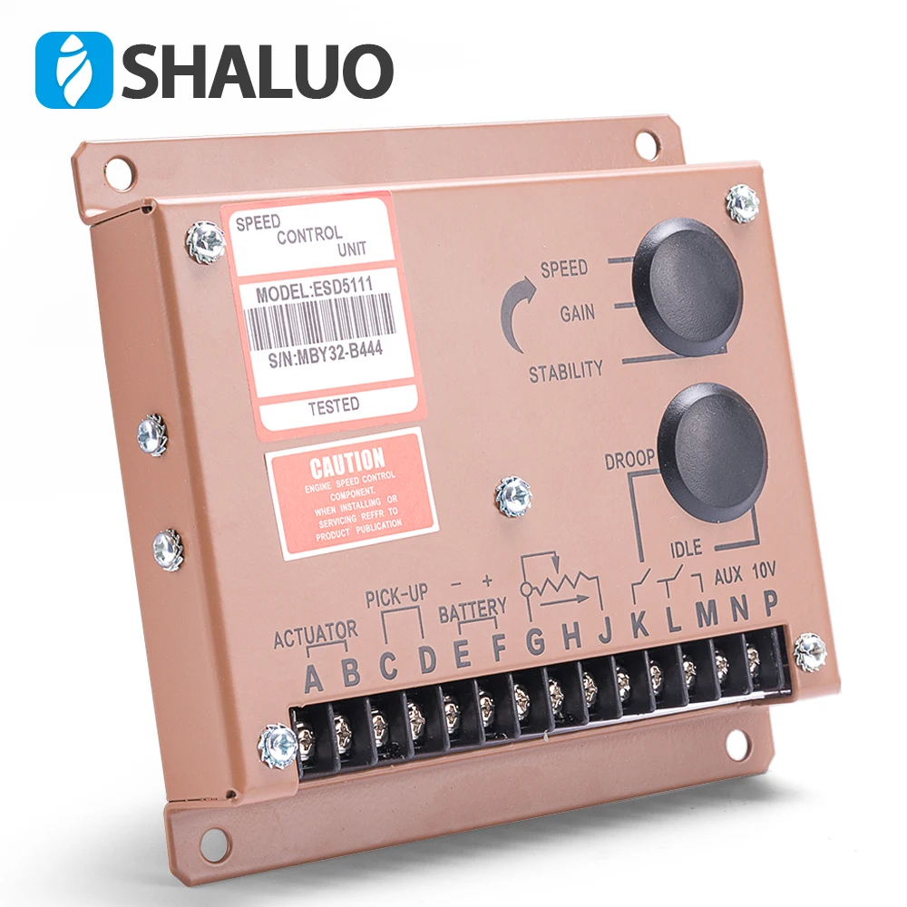 ESD5111 Engine Governor Speed Controller Diesel Generator Control Module Board Power Supply AC Motor Genset Parts 12v 24v