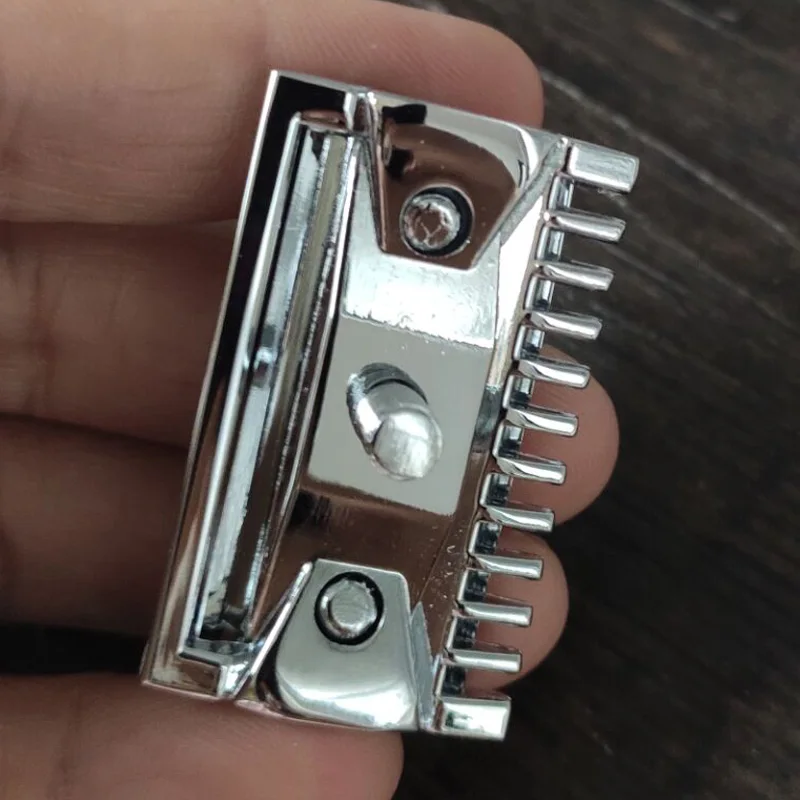 DS silver color Traditional Classic Double Edge Safety Razor head for shaving razor