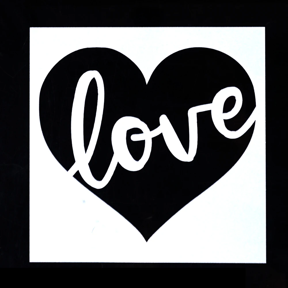 13 cm DIY Craft Layering Love Stencil For Wall Painting Scrapbooking Stamping Album Decorative Embossing Paper Cards for Wedding