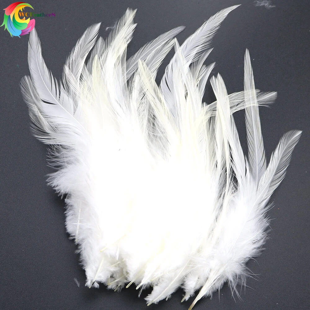 4-6inches Dyed Natural Rooster Feathers For DIY Jewelry /Hair Extension /Accessories Craft Decoration Plume 50PCS/lot