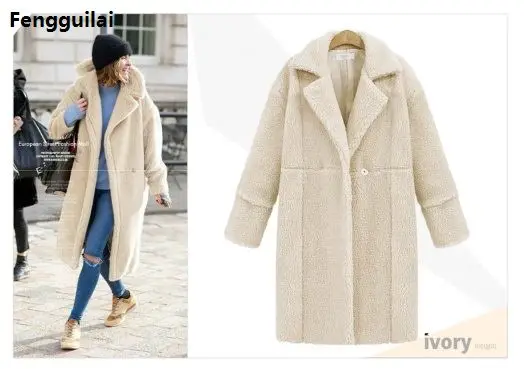 

New Arrivel Women 'S Winter Wool Coat Fashion Female Outerwear Hot Selling Cashmere Coat Long Sleeve Turn-down Collar Jack