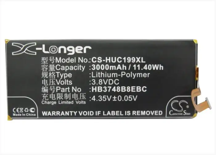 Cameron Sino 3000mah battery for HUAWEI Ascend G7 G7 Plus G7-L01 G7-L03 G7-TL00 G7-UL10 G7-UL20 C199 C199-CL00 C199S RIO-AL00