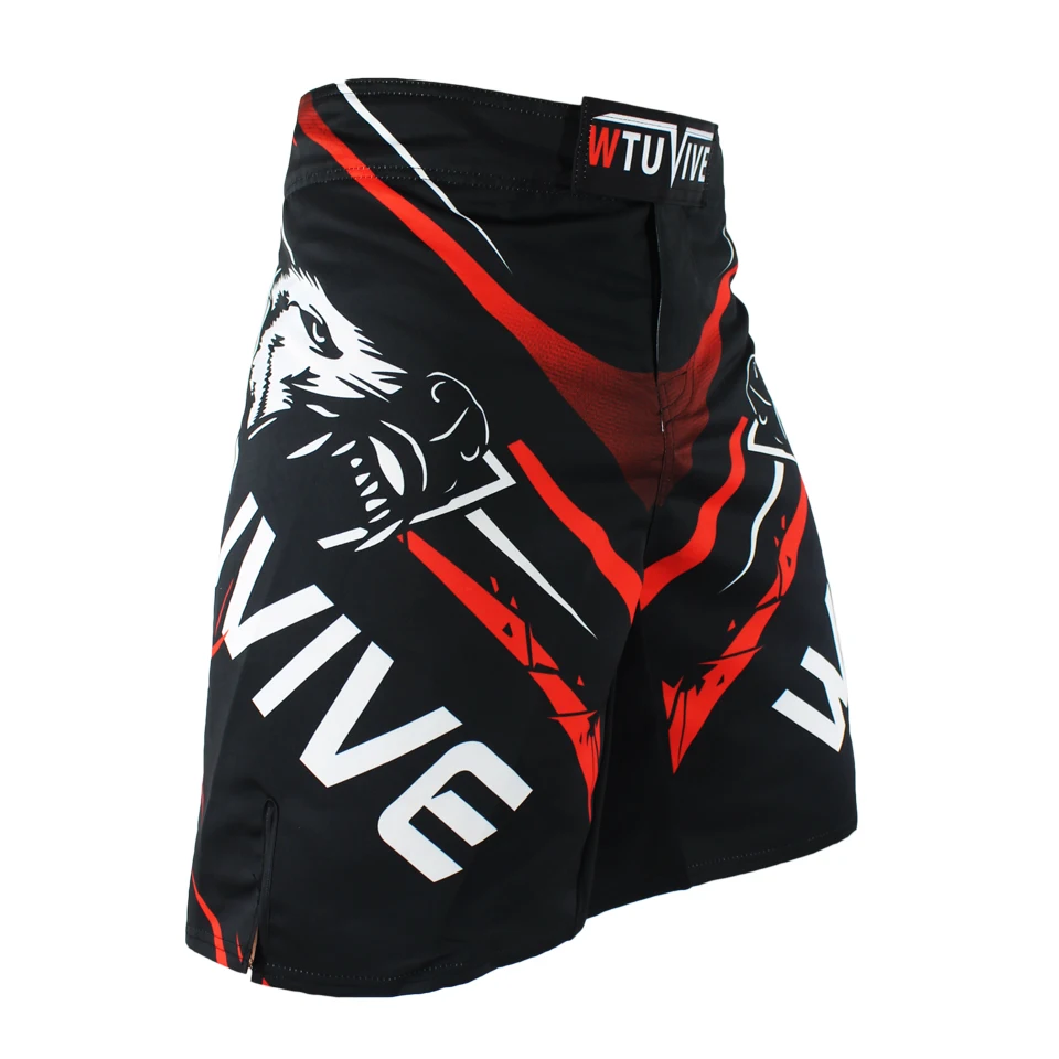 WTUVIVE MMA 2017 New Boxing Features Sports Training Muay Thai Fitness Personal Fight Shorts  muay thai boxing shorts short mma