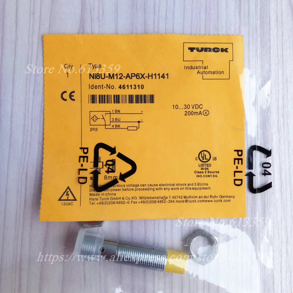 NI8U-M12-AP6X-H1141 NI8U-M12-AN6X-H1141 Turck New Proximity Switch Sensor