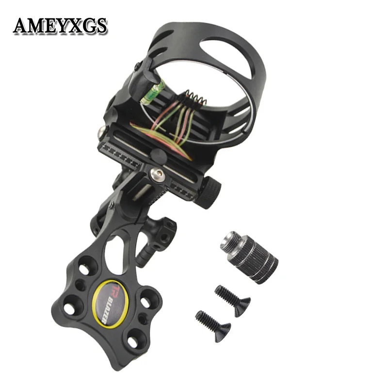 Archery Compound Bow 5Pin Sight CNC Aluminum Adjustable Bow Sights Camping Practicing Shooting Hunting Bow And Arrow Accessories