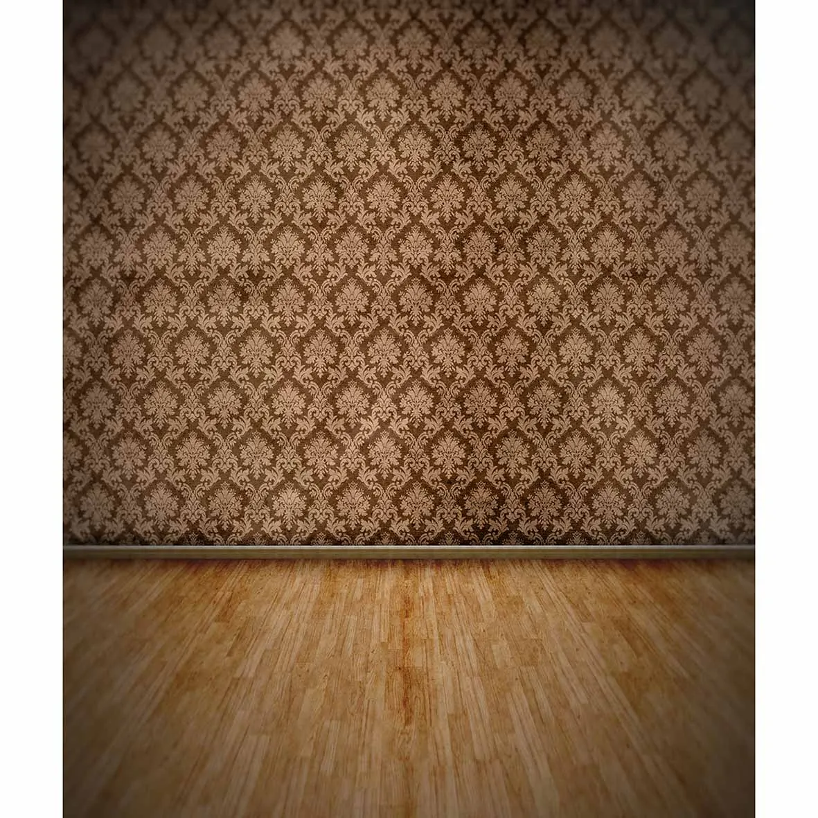 Allenjoy photographic background Brown decorative pattern damask wallpaper Photographic background for study Photo background