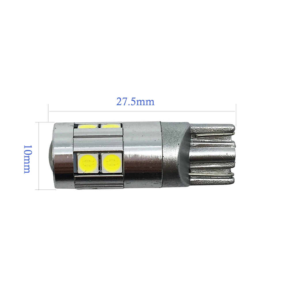 10x T10 3030 9 SMD 9 LED 12V 24V auto wedge bulb car led license plate reading marker headlight lamp light w5w 194 501