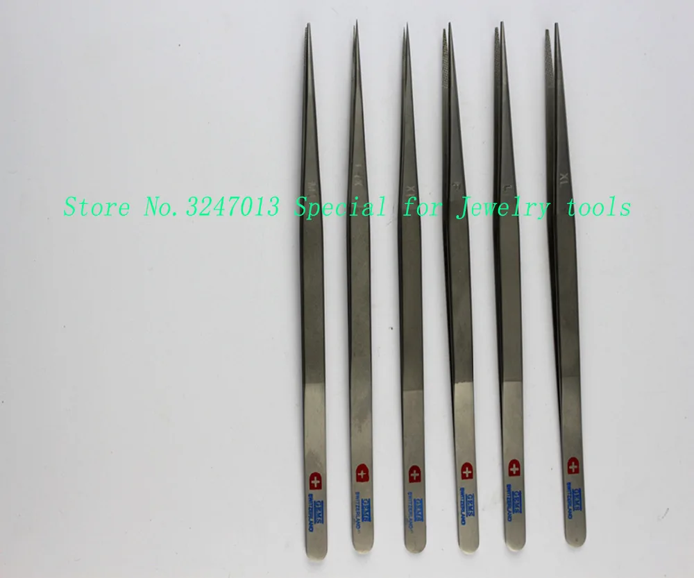 5 PCS ONE SET GEM & DIAMOND STONE TWEEZERS JEWELRY TWEEZER TOOLS JEWELRY TOOLS