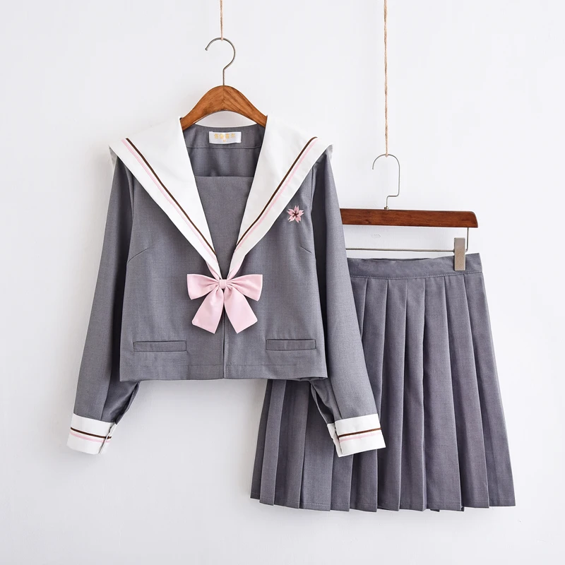 Costume de marin japonais coréen, version jupes courtes d'école pour fille, uniforme Jk, jupe plissée, uniforme de d'école pour cosplay étudiant académie Jk