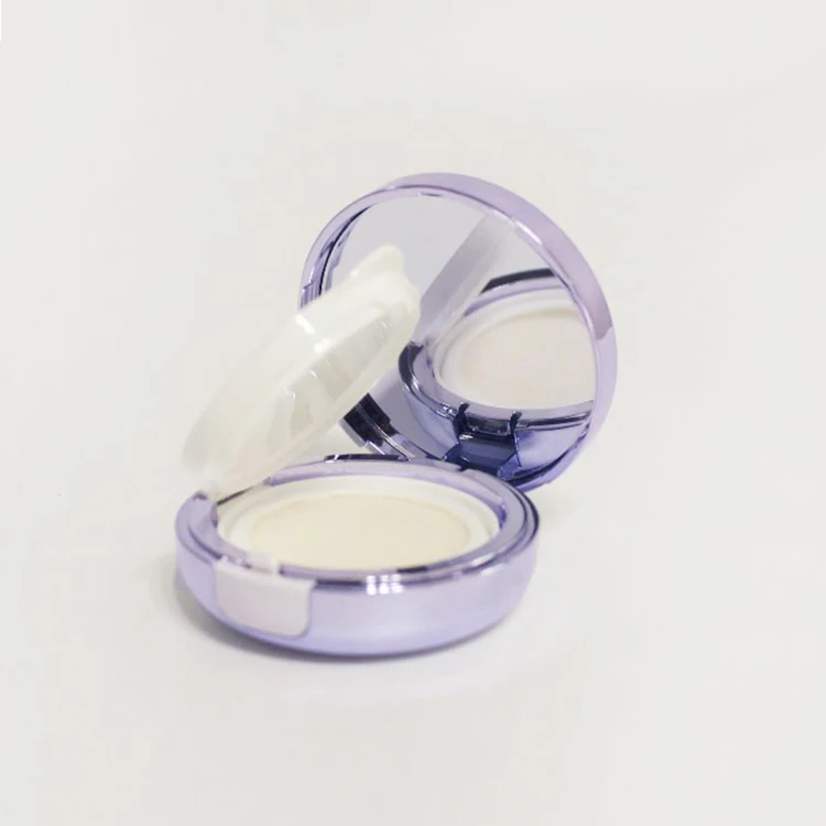 50pcs High end purple color Empty BB Cream Air Cushion Case with Powder Puff for DIY refill