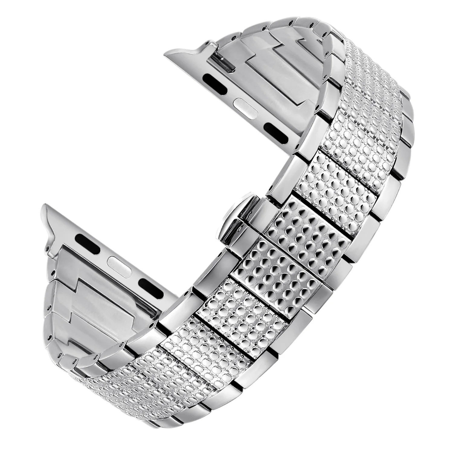 Women's Diamond Bracelet for Apple Watch Series 1 2 3 4 5 6 SE Band Rhinestone Stainless Steel Link Watch Strap 38/40mm 42/44mm