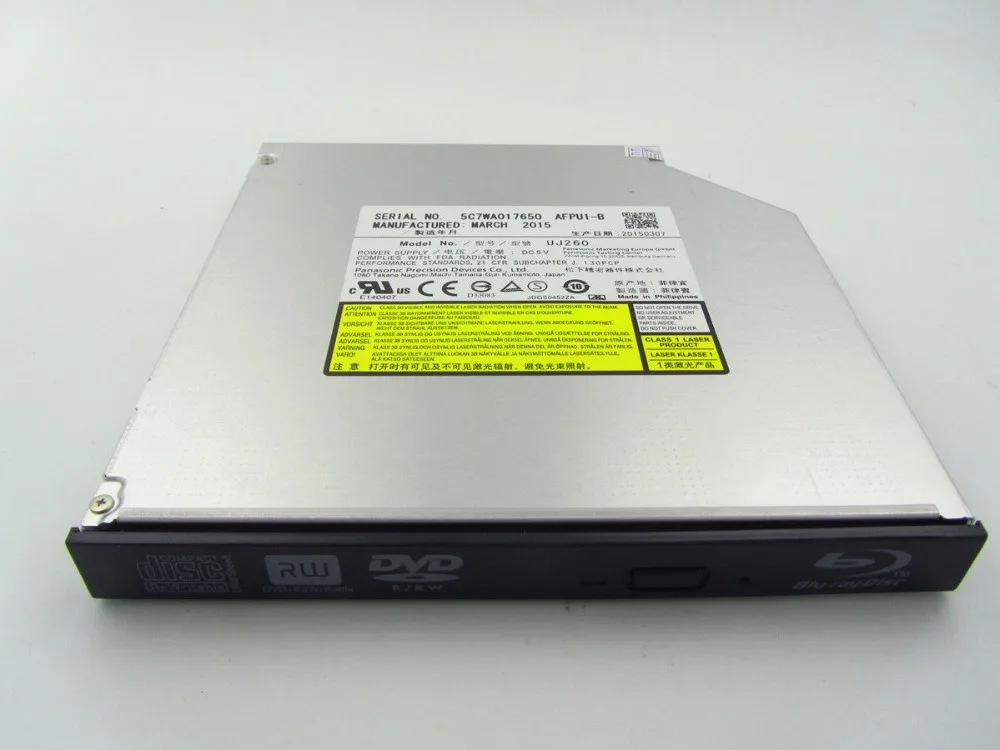 

New Blu-RAY DVD Rewriter 12.7mm Sata Laptop Drive for Panasonic UJ-260 UJ260 6x