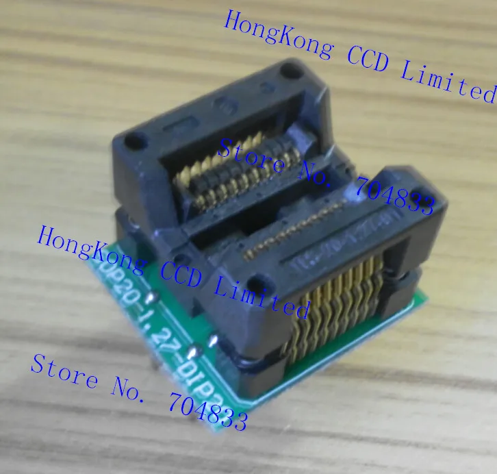 SOP20-1.27-DIP20 Programming Block SOIC20 IC Test Socket Adapter Adapter Block ZY301A burning seat