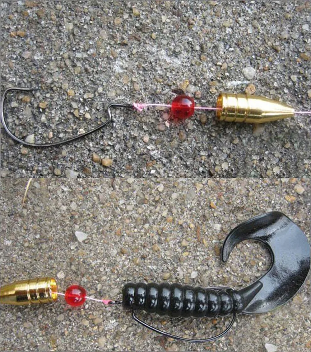 50pcs/set Copper Lead Sinker Fishing Lure Kit Fishing Tackle Fast Sinking for Texas Rig Bass Fishing Hook Accessories 1.8G-10G