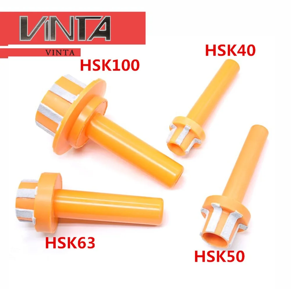 CNC HSK40 HSK50 HSK63 HSK100 Cleaning rod for lathes Spindle Taper Wiper for Milling Machine Collet Holder Wipe Cleaner Brush