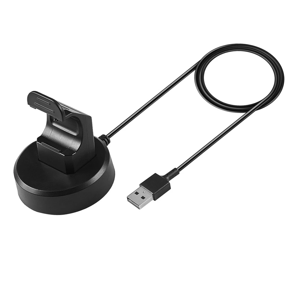 Soporte de carga para Fitbit Charge 3, Cargador USB, Cable de alimentación con fecha para Charge3, accesorios de pulsera inteligente, 1M