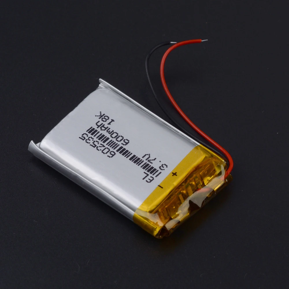 602535 3.7V 600mAh Rechargeable Li-Po Battery For MP3 MP4 GPS Bluetooth Speakers Pos Machines