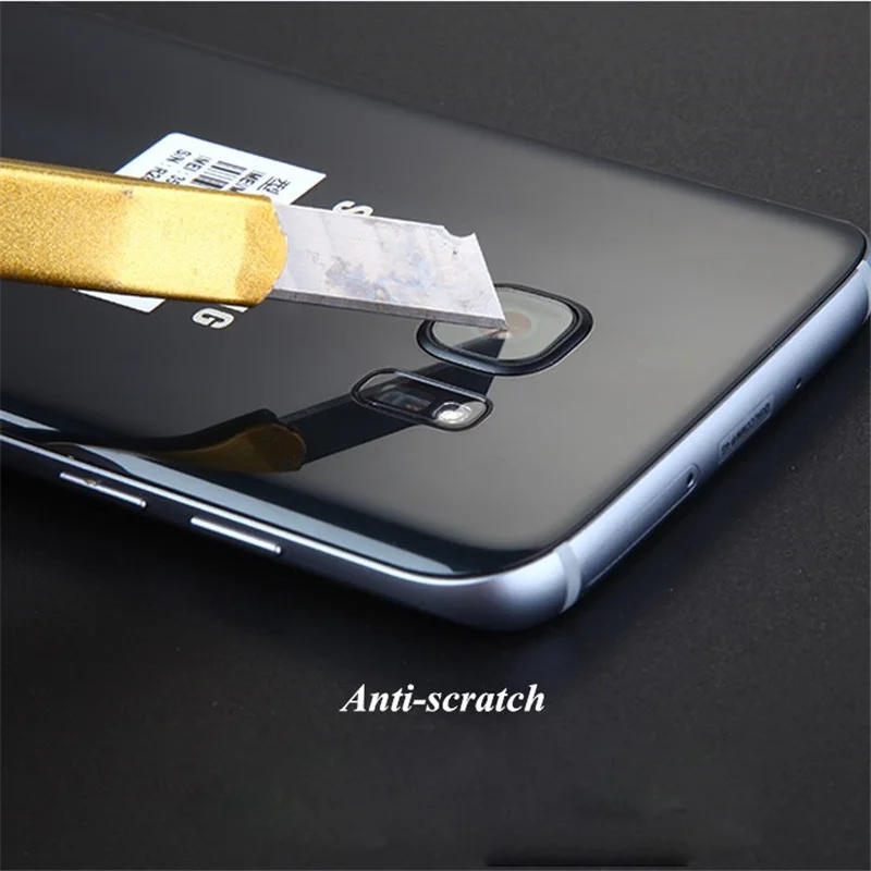 Back Len + Flash Tempered Glass Film For Samsung Galaxy S6 edge S9 Plus Note 5 7 FE 8 Rear Camera Lens Screen Protector