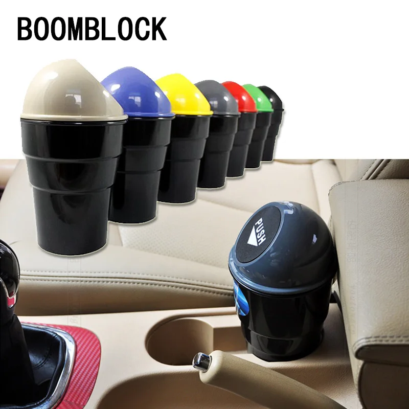 Ящик для мусора BOOMBLOCK, органайзер для BMW E46, E39, E90, E60, E36, F30, F10, Mercedes Benz W204, W203, W211, Стайлинг автомобиля, мини-корзина для мусора