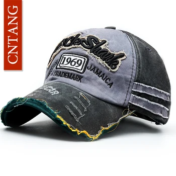 CNTANG gorra de béisbol Vintage de moda de verano gorras bordadas Snapback de algodón lavadas informales para hombres y mujeres sombrero de moda gorras Unisex