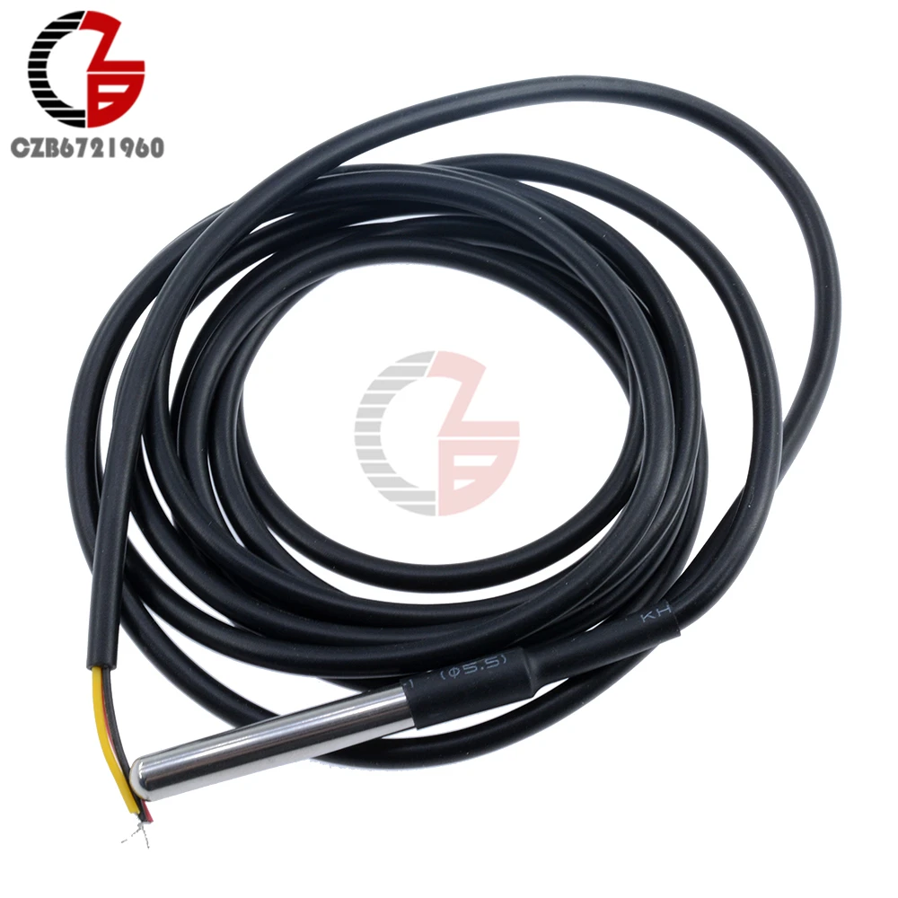 0.5m/1m/2m/2.5m/3m DS18B20 DS18S20 NTC 10K 1% 3950 Waterproof Digital Temperature Sensor Probe NTC Thermistor Thermal Cable