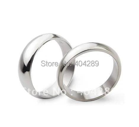 Wholesale Cheap 100pcs 6MM Polished Men Women Stainelss Steel Rings,