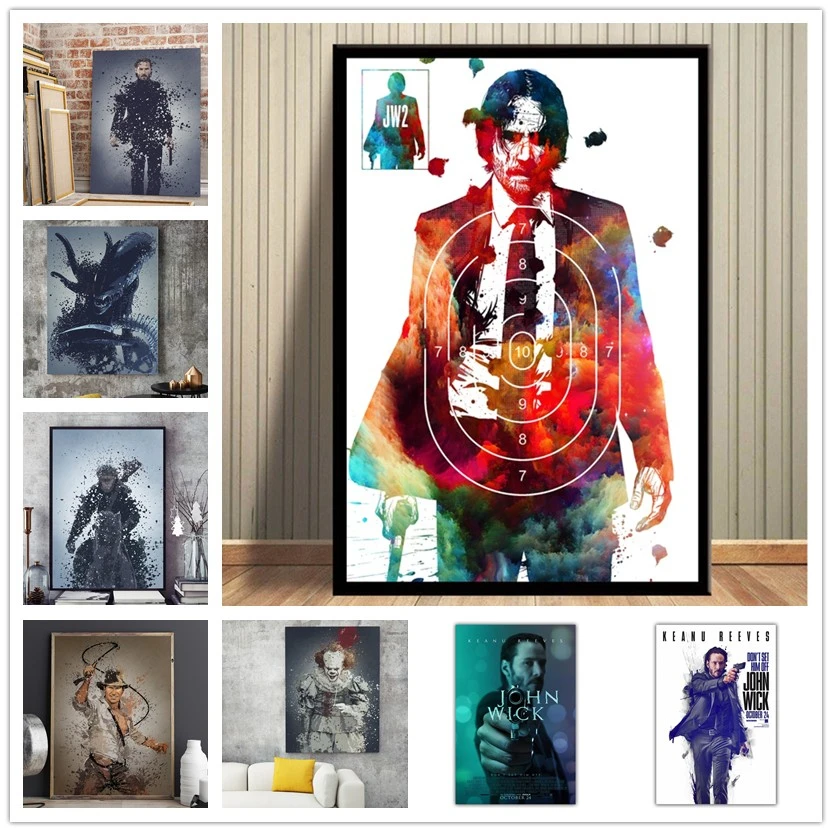 

John Wick 2 Full Square/round Diamond Painting Cross Stitch Mosaic Diamond Embroidery Needlework Home decor fans gift WG759