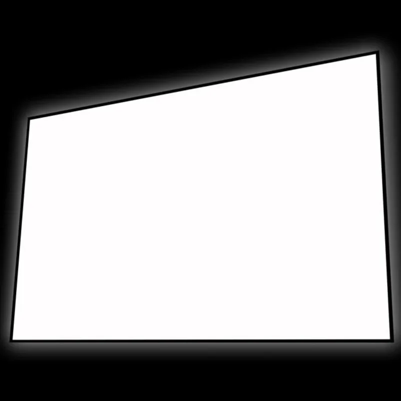 F2169CW 16:9 HDTV Format 4K Thin Bezel Fixed Frame Projection Screen with Cinema White