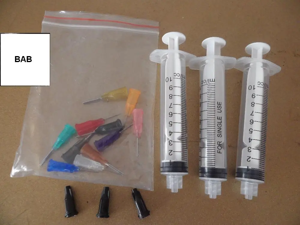 10cc/ML hand gluecraft Liquid Dispensing Glue syringe thick glue E6000 / water-based crystal rhinestone with mixed-size Needle