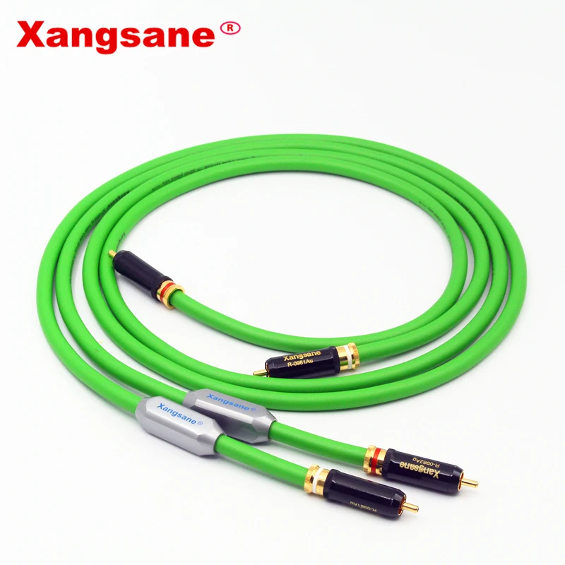 Xangsane SP-6008Ag hifi 7N OCC posrebrzany kabel rca podwójny lotos wzmacniacz audio wzmacniacz mocy CD kabel połączeniowy